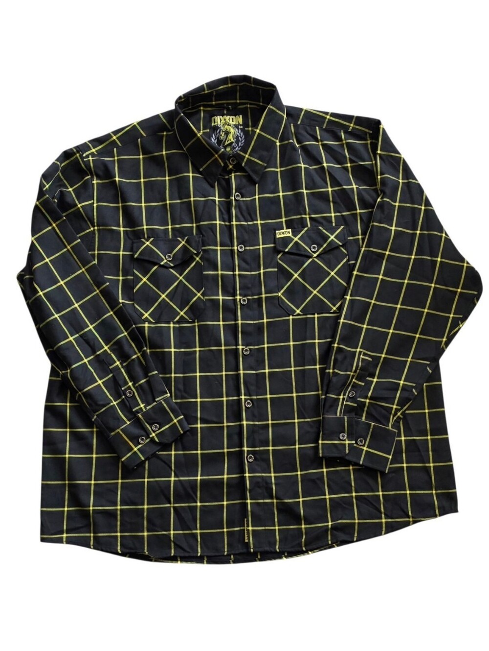 DIXXON 4XL Yellow Black Chessboxin Limited Edition Heavy Duty Flannel